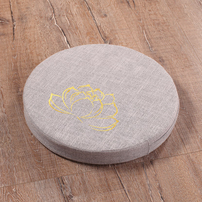 Embroidered Linen Lotus Meditation Meditation Futon