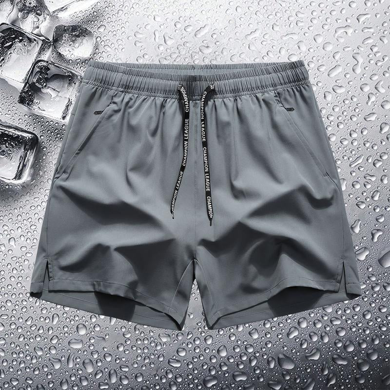 Men's Ice Silk Quick-Dry 3/4 Shorts: 3-Pack for Running & Fitness