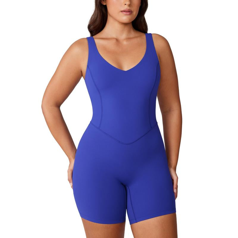 Hugcurve V Neck Workout Romper