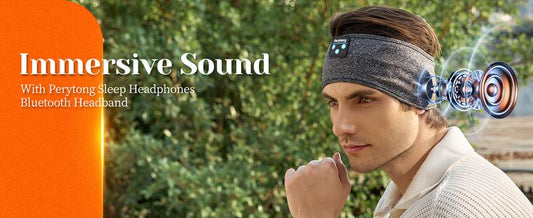 Perytong Bluetooth Sleep Headband: Perfect for Sleep, Workout, Yoga & Travel