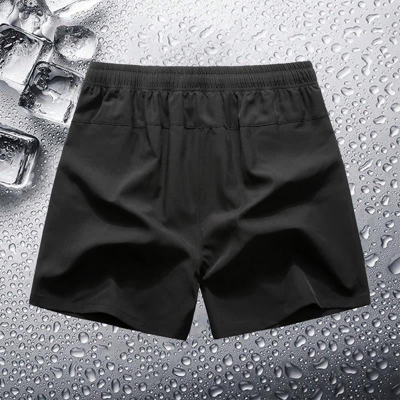 Men's Ice Silk Quick-Dry 3/4 Shorts: 3-Pack for Running & Fitness
