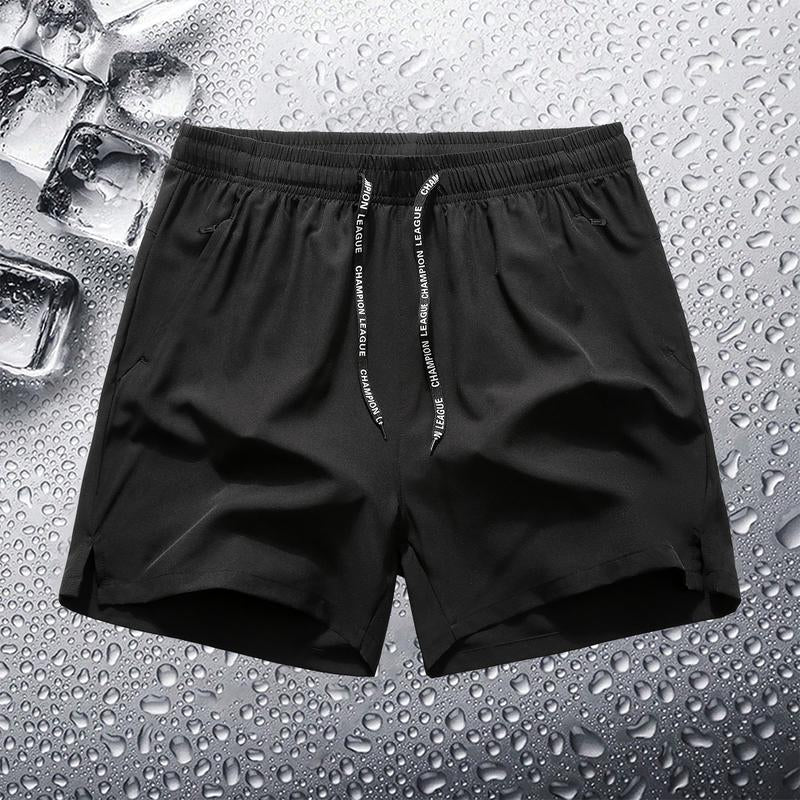 Men's Ice Silk Quick-Dry 3/4 Shorts: 3-Pack for Running & Fitness