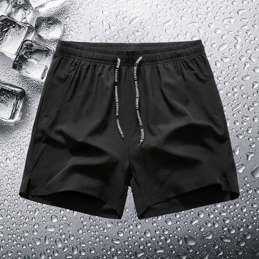 Men's Ice Silk Quick-Dry 3/4 Shorts: 3-Pack for Running & Fitness